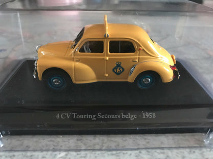 Voiture Miniature Renault 4CV Secours Belge 1958 Eligor au 1/43