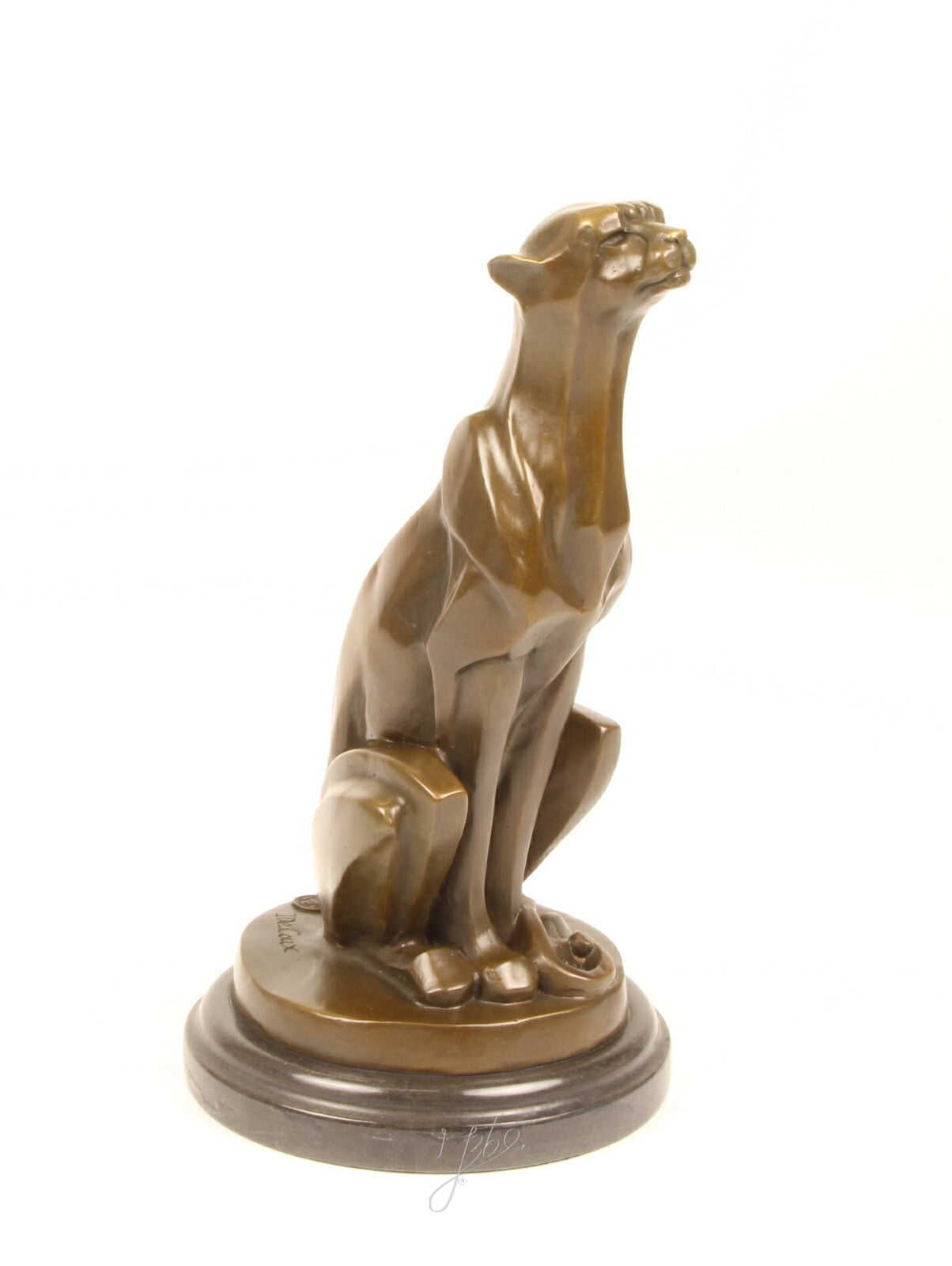 Statue Sculpture Bronze Art Déco Nouveau Guépard DSBJ-2 Moderne