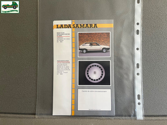 Ancien Dépliant Brochure Documentation Automobile Lada Samara Poch Accessoires
