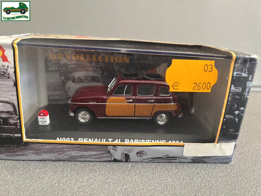 Voiture Miniature Renault 4L Parisienne 1964 Nostalgie au 1/43