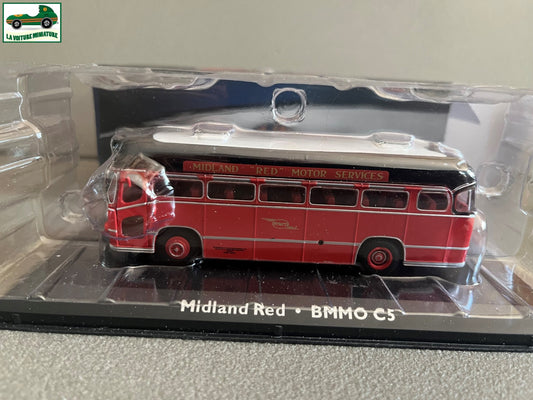 Voiture miniature Midland Red BMMO C5 Autobus Autocar Bus Atlas 1/72