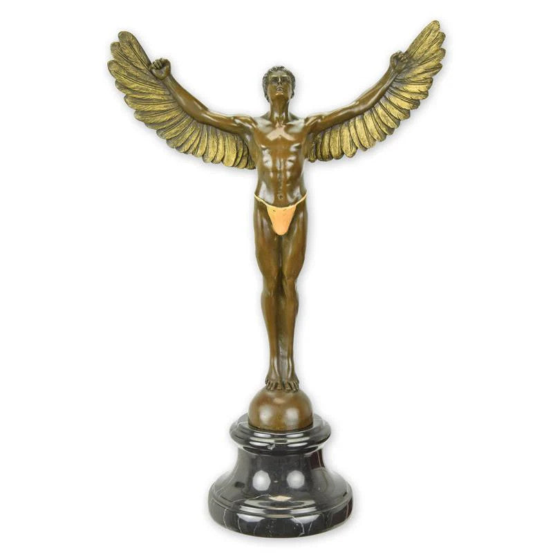 STATUE MODERNE SCULPTURE BRONZE ICARUS