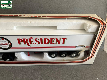 Camion Semi Remorque Renault R350 Camembert Président Besnier Eligor LBS au 1/43