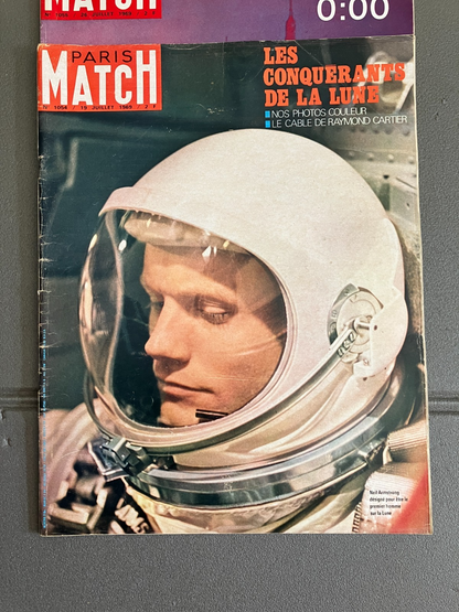 Lot Livre Magazine Revue Lune Espace Armstrong Paris Match Jours de France 1969