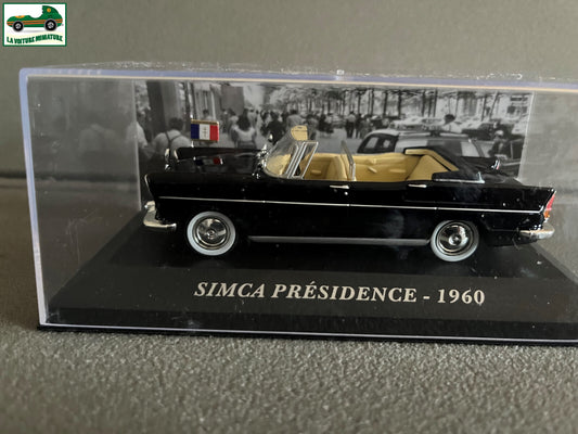 Voiture Miniature Simca Présidence 1960 au 1/43 Ixo Altaya