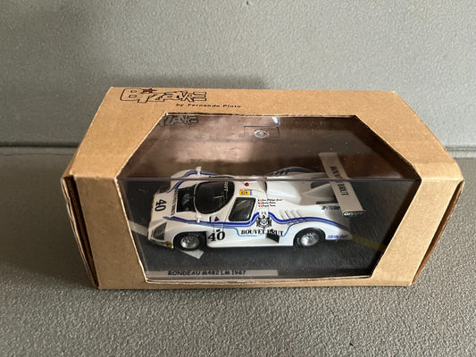 Voiture Miniature Rondeau M482 LM 1987 Le Mans Bizarre Minimax Spark au 1/43