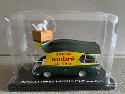 Voiture miniature Camion Renault 1400 KG Savon le Chat Auto Plus Hachette 1/43