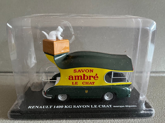 Voiture miniature Camion Renault 1400 KG Savon le Chat Auto Plus Hachette 1/43