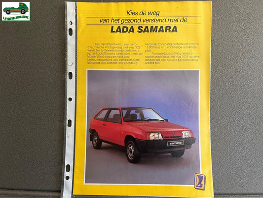 Ancien Dépliant Brochure Documentation Automobile Lada Samara