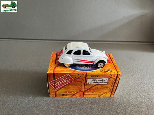 Voiture miniature Citroen 2cv Rudolph Norev Hachette au 1/43