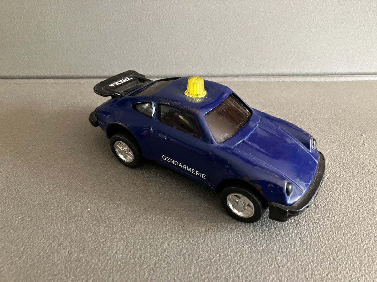 Jouet Ancien Tôle Voiture Miniature Porsche 911 Gendarmerie Tonka
