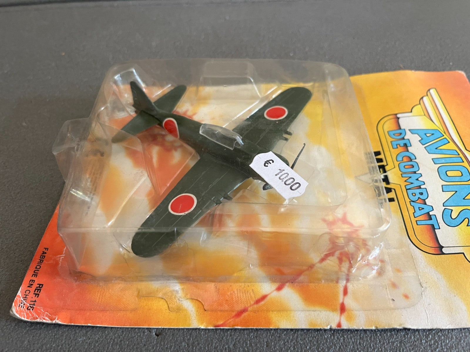 Ancien Avion miniature Militaire de Combat Métal Zero Fighter Pyragric REF 118
