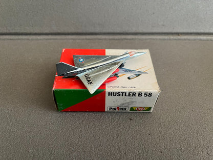 Ancien Avion miniature Militaire Hustler B 58 Club 33 Polistil 1976