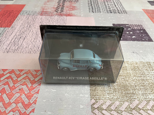 Voiture Miniature Renault 4cv Cirage Abeille au 1/43