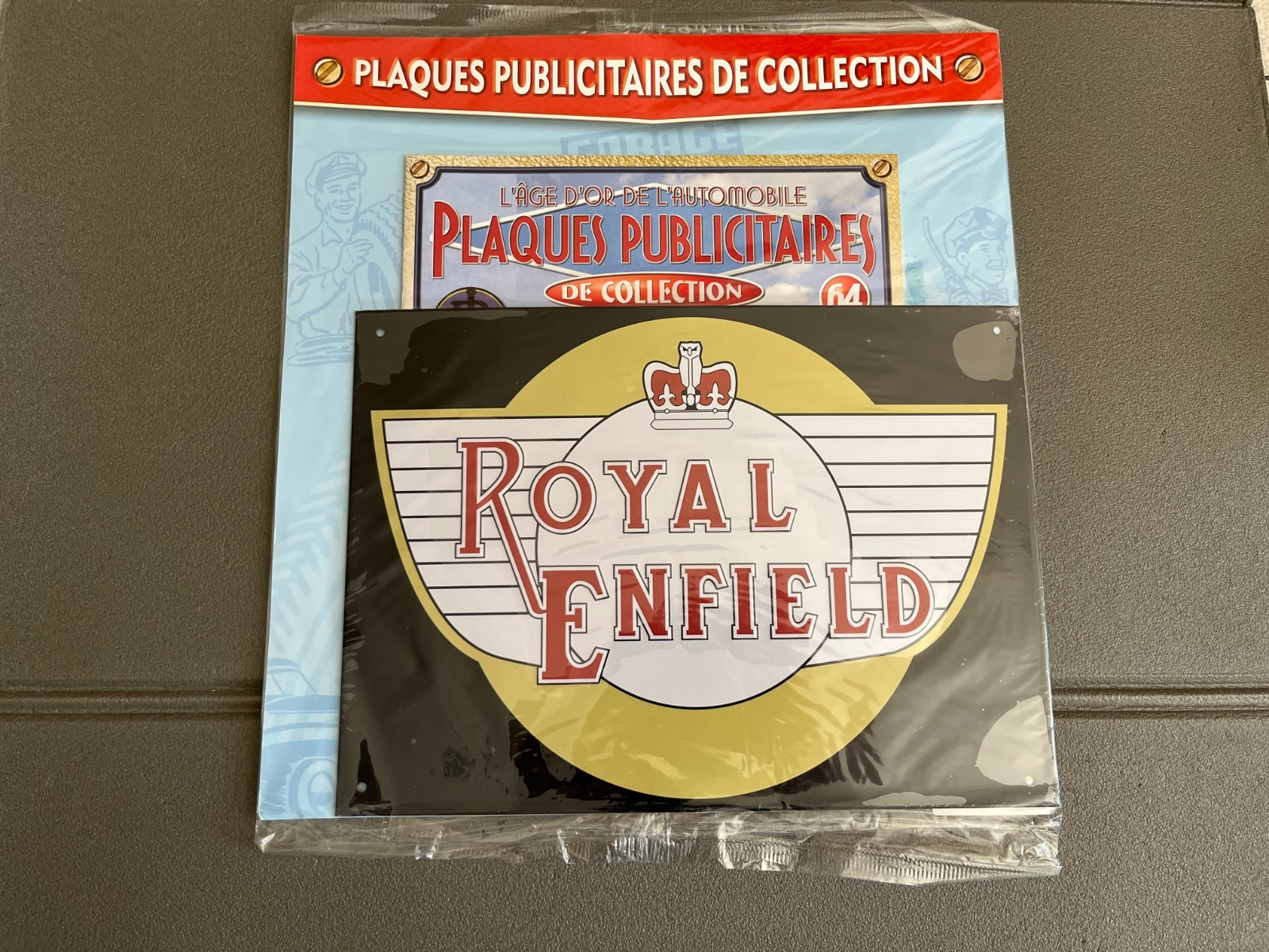 Plaque Métal Voiture Automobile Publicitaire Collection Royal Enfield