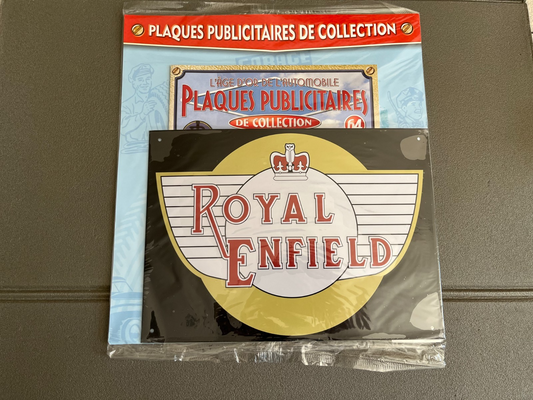 Plaque Métal Voiture Automobile Publicitaire Collection Royal Enfield