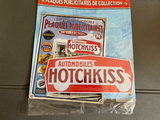 Plaque Métal Voiture Automobile Publicitaire Collection Hotchkiss