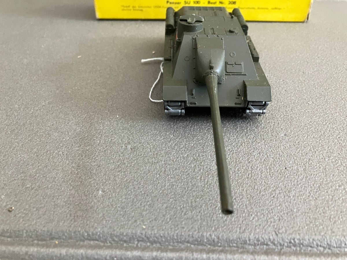 Ancienne Miniature Militaire Blindé Char Russe SU 100 208 Solido France 1/50
