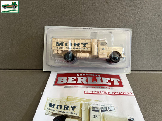 Voiture miniature Camion Berliet GDME 10 Mory Hachette 1/43