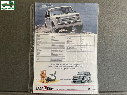 Ancien Dépliant Brochure Documentation Automobile Lada 4x4 Niva Grand Large