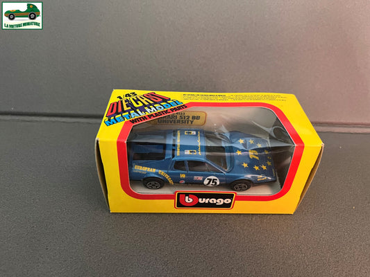 Voiture miniature Ferrari 512 BB University cod. 4133 Burago au 1/43