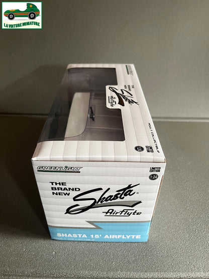 Voiture miniature Caravane Shasta 15 Airflyte Greenlight 1/24