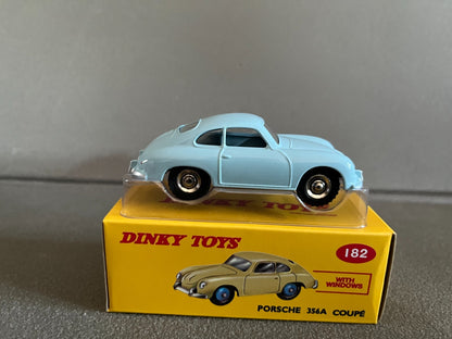 Voiture miniature Porsche 356A Coupé 182 Deagostini Dinky Toys Atlas au 1/43
