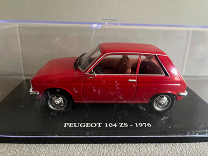 Voiture miniature Peugeot 104 ZS 1976 au 1/24