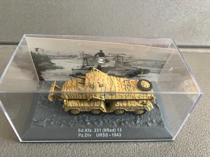 Miniature Militaire Char Tank Blindé Sd.Kfz. 231 8Rad 13 URSS 1943 Altaya 1/72