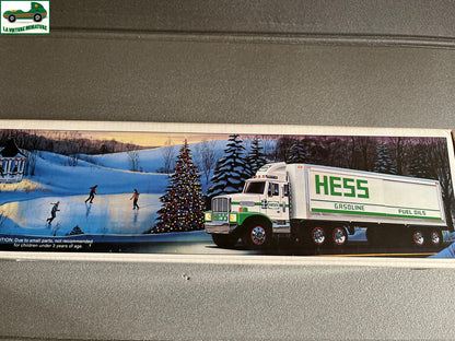 Voiture Miniature Camion Semi Remorque Tirelire Hess Toy Truck Bank Ancien HS