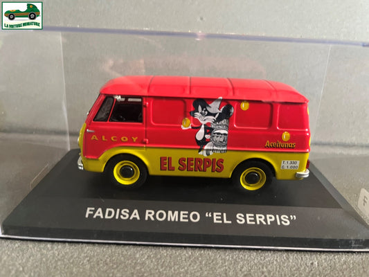 Voiture Miniature Camion Publicitaire Fadisa Romeo EL Serpis au 1/43
