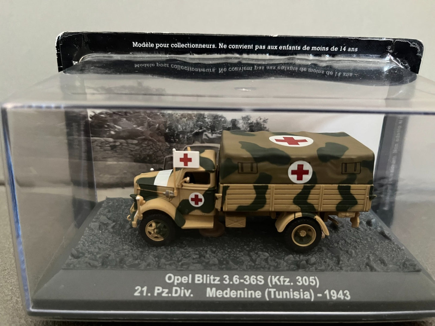 Miniature Militaire Char Tank Blindé Camion Opel Blitz 3.6-36S 1943 Altaya 1/72