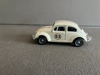 Voiture Miniature Cinema VW Cox Volkswagen Coccinelle 53 Choupette Herbie 1/36