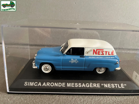 Voiture Miniature Publicitaire Simca Aronde Messagère Nestlé au 1/43