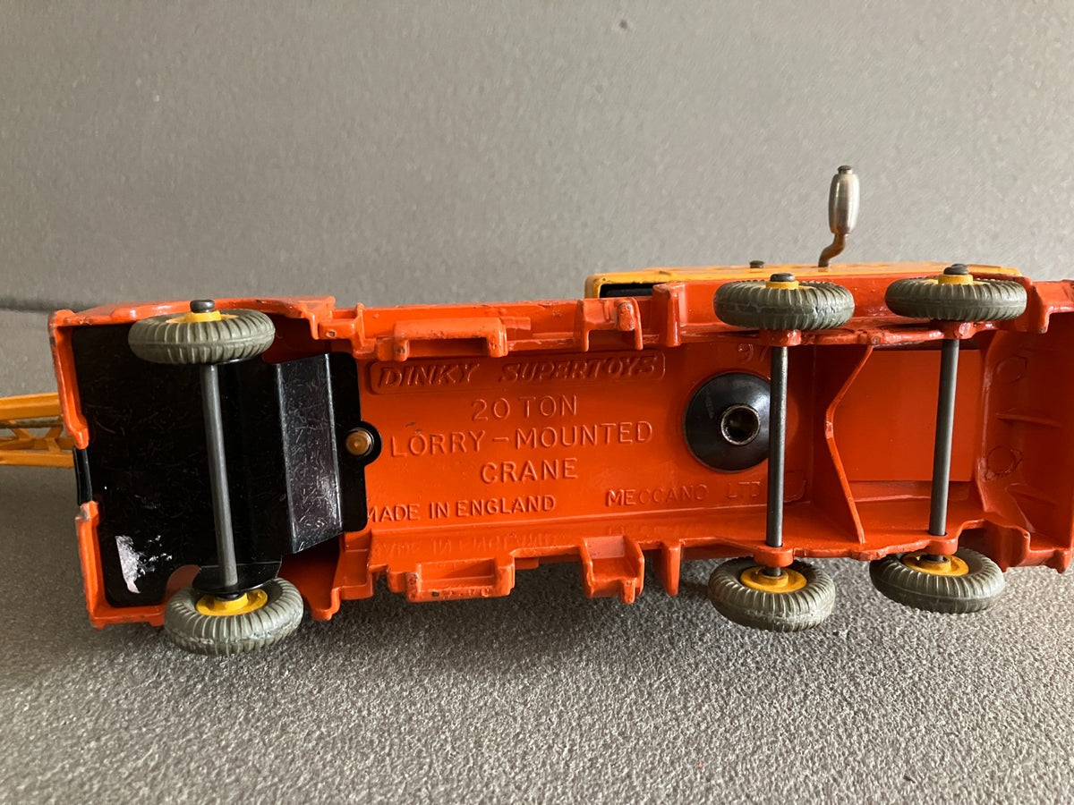 Ancienne Miniature Camion Grue 20 Ton Lorry Mounted Crane Dinky Toys Meccano