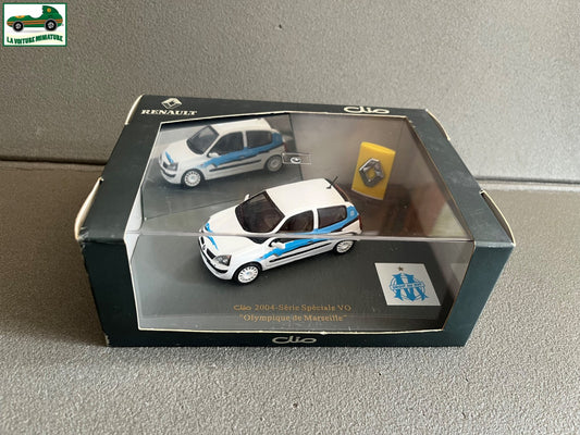 Voiture Miniature Renault Clio Olympique de Marseille UH OM Football au 1/43