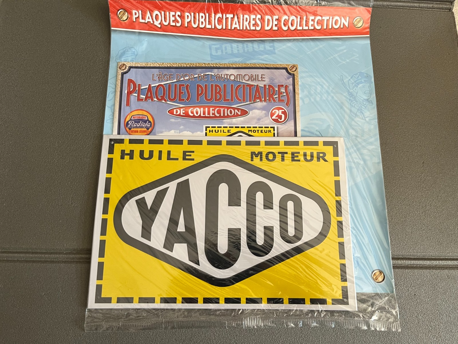 Plaque Métal Voiture Automobile Publicitaire Collection Huile Yacco