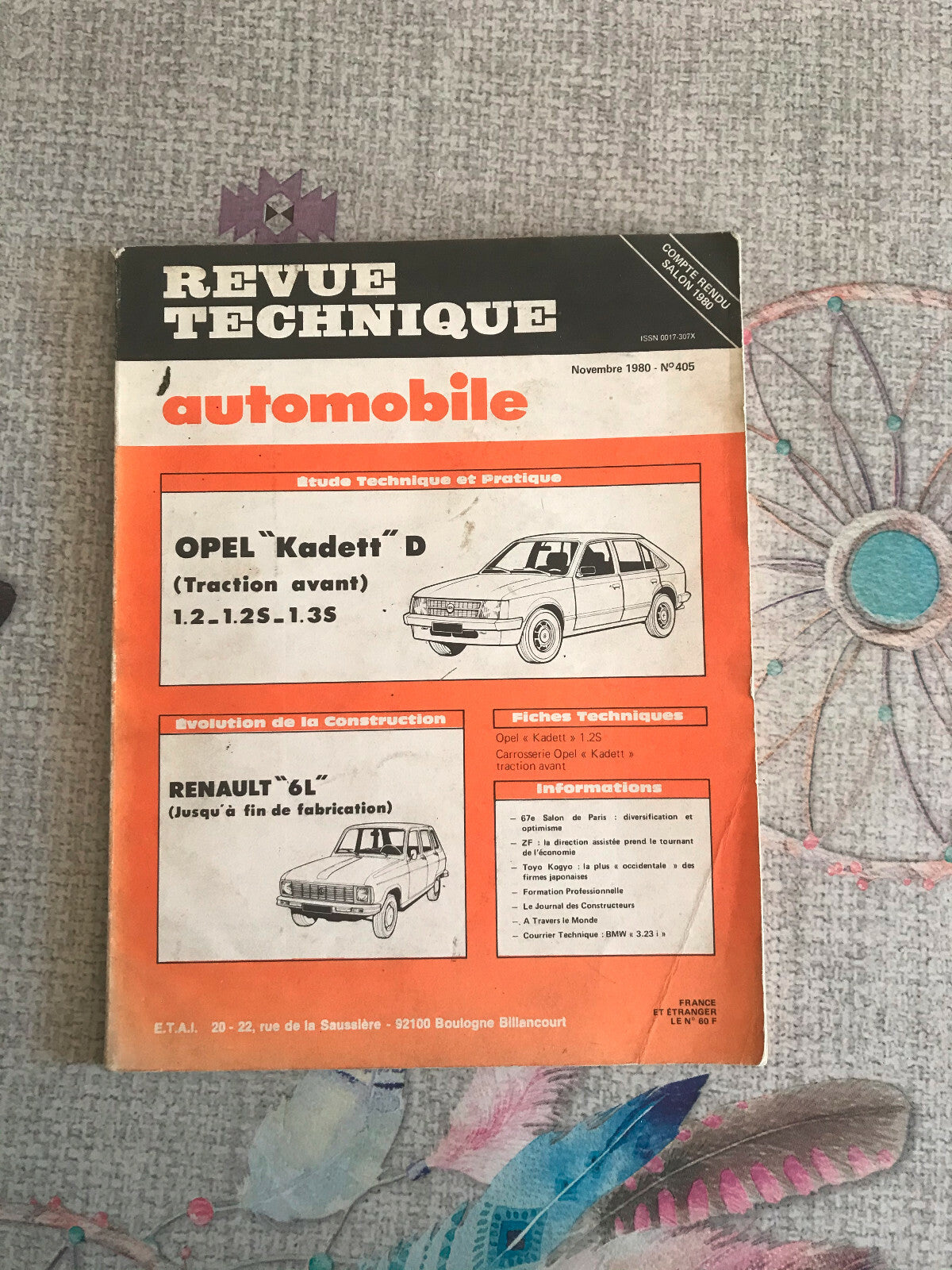 Livre Revue Technique Automobile Opel Kadett D