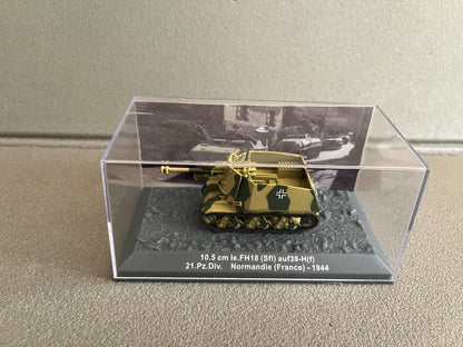 Miniature Militaire Char Tank Blindé 10.5 cm le.FH 18 (Sfl)auf 39-H Altaya 1/72