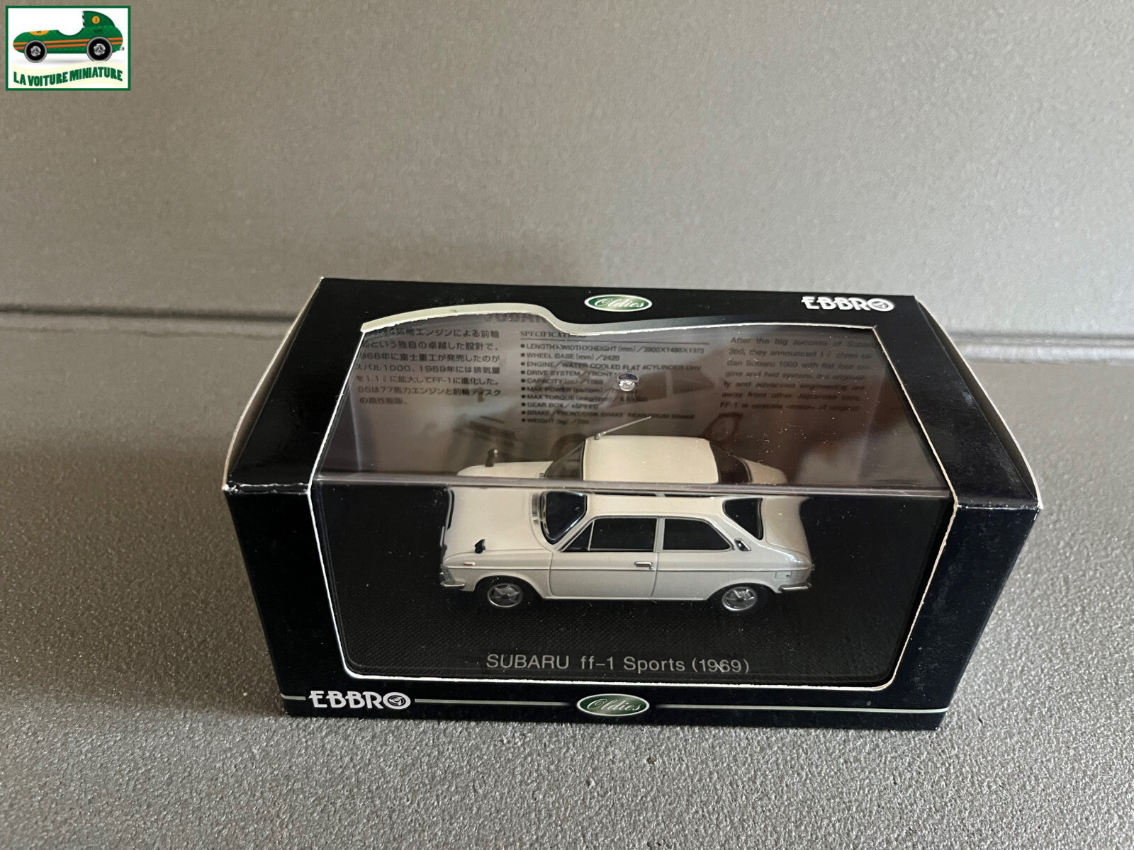 Voiture Miniature Subaru FF-1 Sports 1969 Ebbro au 1/43