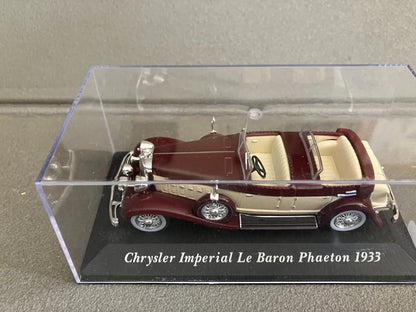 Voiture Miniature Chrysler Imperial Le Baron Phaeton 1933 Altaya au 1/43