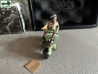 Miniature Militaire King & Country Moto Police US WWII Plomb 1/30 DD41
