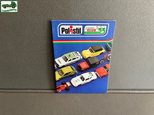 Ancien Dépliant Documentation Catalogue Jouet Voiture Polistil Club 33 1977