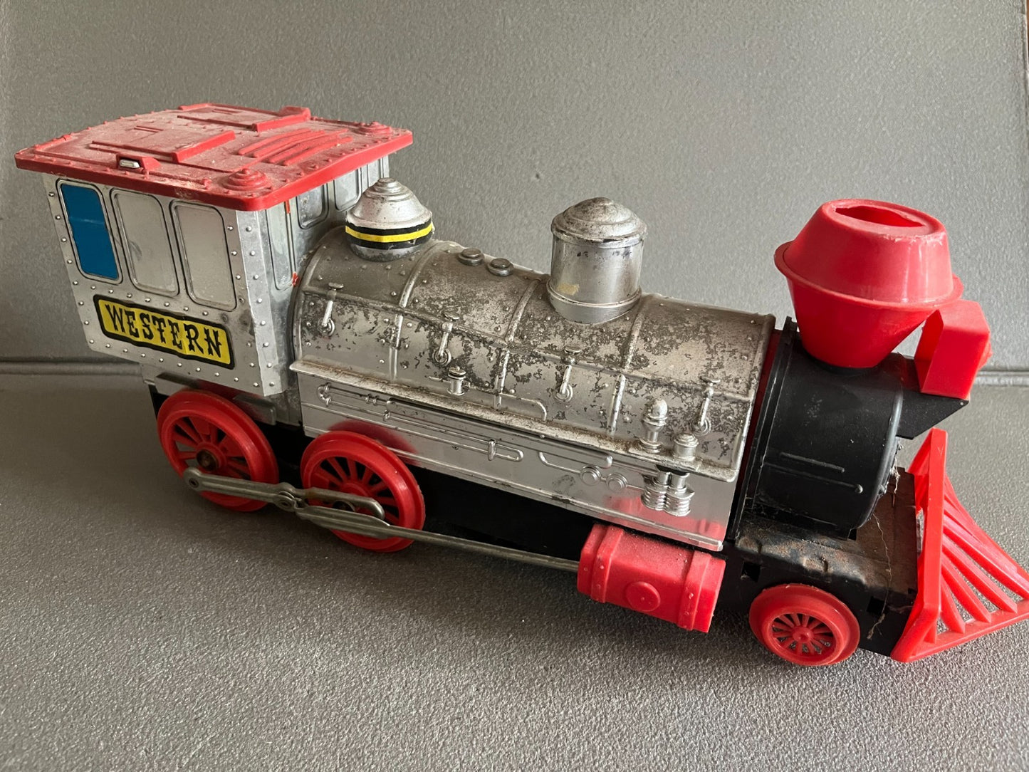 Jouet Ancien Plastique Train Locomotive Jyesa Western Spain