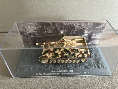 Miniature Militaire Char Tank Blindé Hummel Sd.Kfz. 165 Altaya 1/72