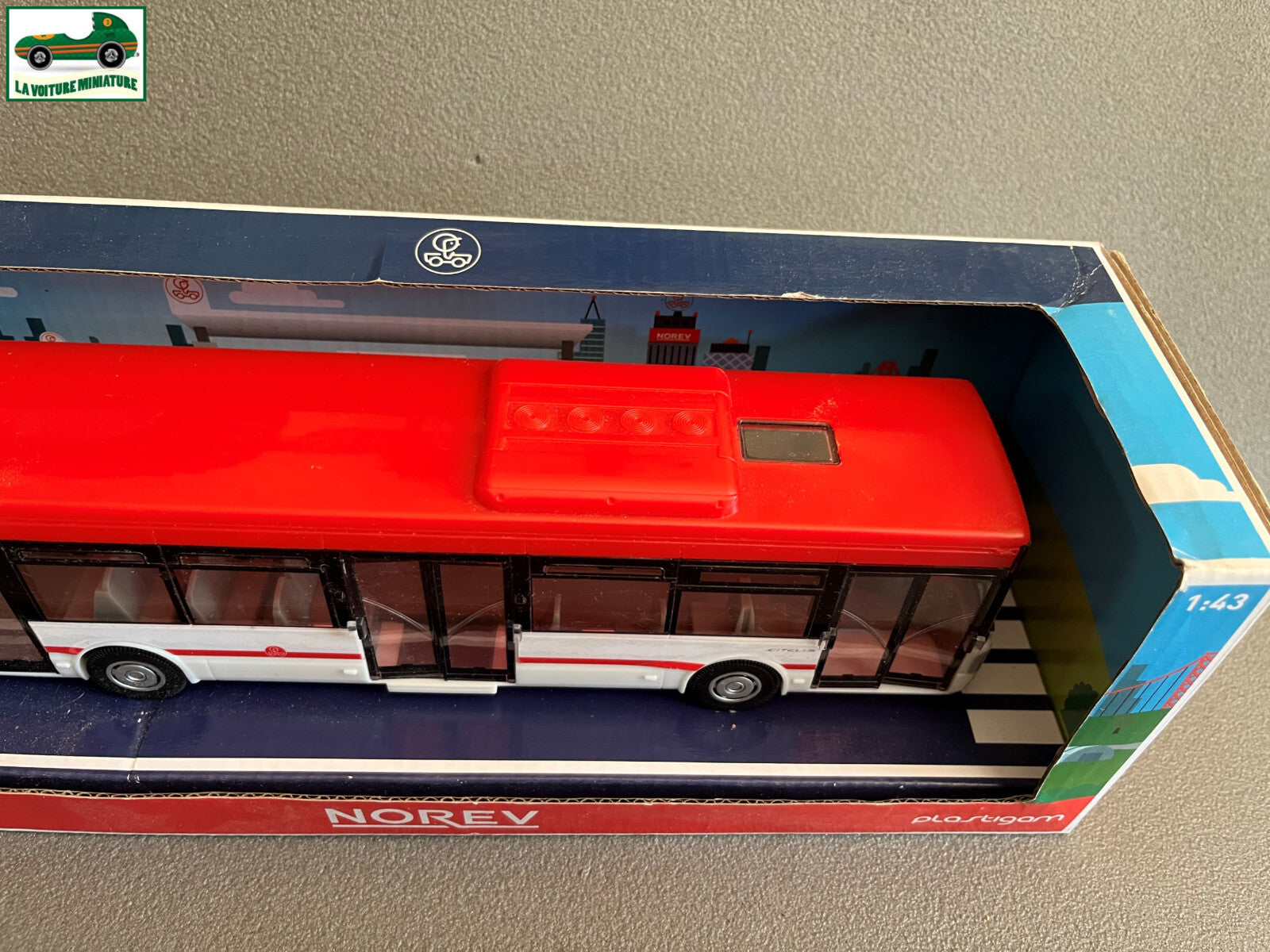 Voiture miniature Autobus Iveco Irisbus Citelis Norev Plastigam au 1/43