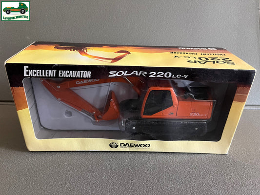 Miniature Véhicule de chantier Excavateur Daewoo Solar 220 LC-V au 1/40
