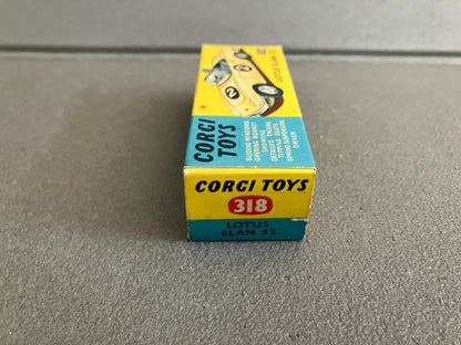 Ancienne Voiture Miniature Lotus Elan 318 Corgi Toys England 1/43