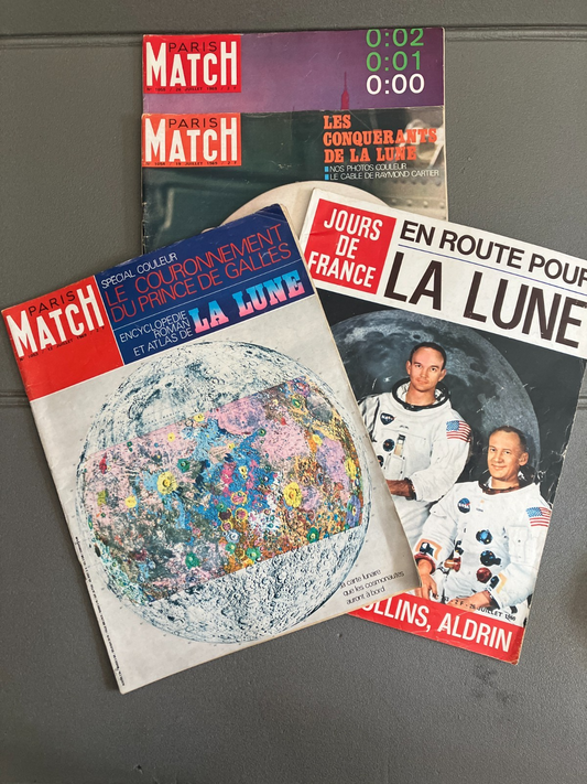 Lot Livre Magazine Revue Lune Espace Armstrong Paris Match Jours de France 1969