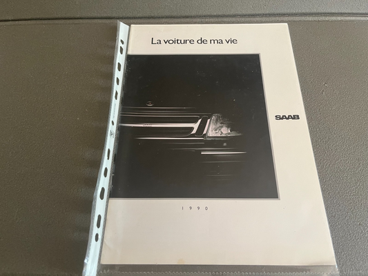 Ancien Dépliant Brochure Documentation Automobile Saab 1990